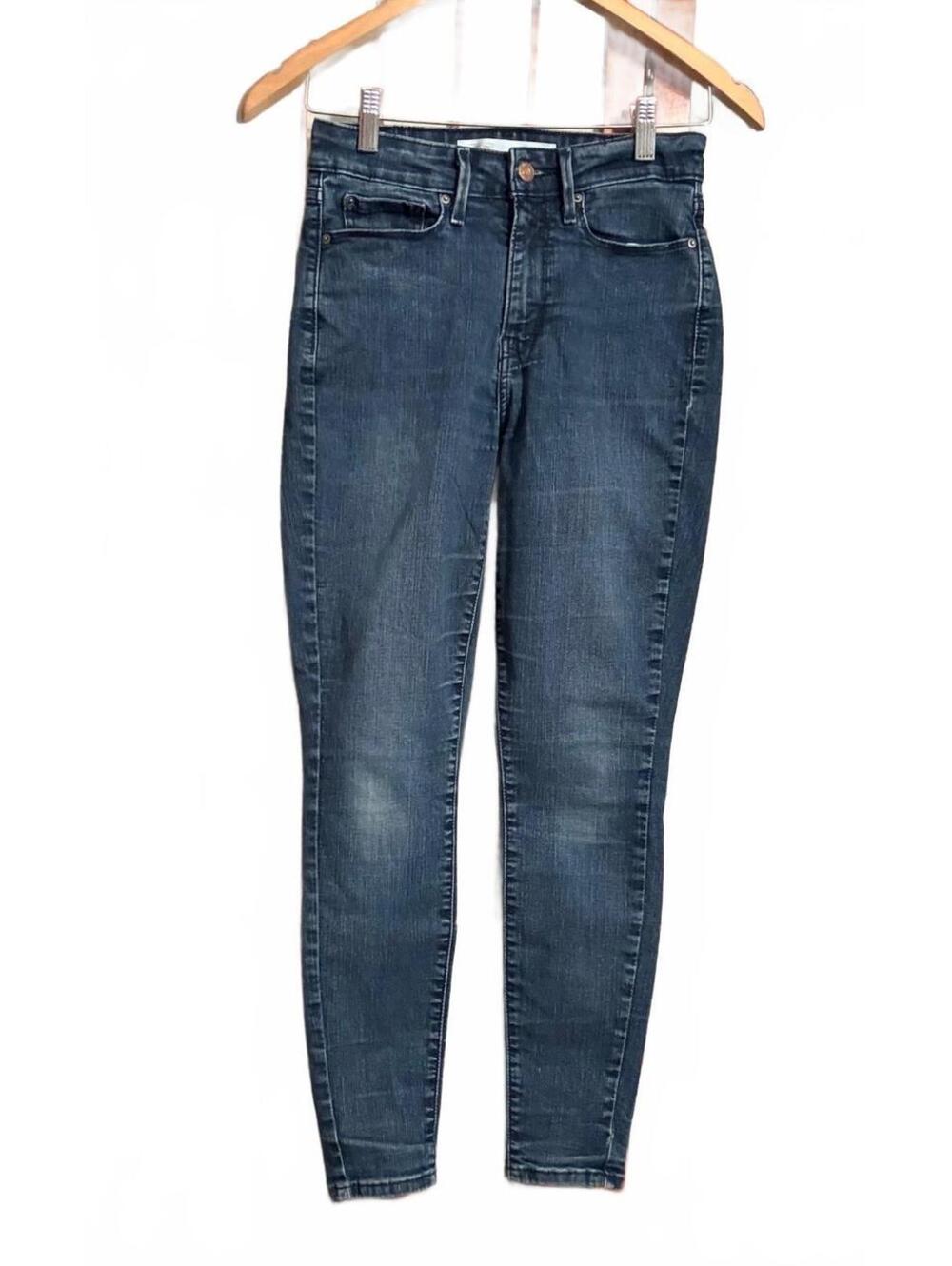 Signature Levi Strauss High Rise Super Skinny Jeans 4S W27 Blue